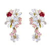 Alloy Flower Dripping Oil Style Earrings
