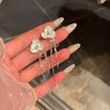 Alloy Flower Dripping Oil Style Women's Earrings