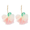 Alloy Flower Earrings For Women Electroplated Bohemian Style