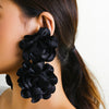 Alloy Flower Earrings With Electroplating Treatment For Women