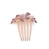 Alloy Flower Hair Comb Electroplated Simple Style Women's Hair Accessory