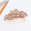 Alloy Flower Pattern Electroplated Hair Comb And Headband Hair Accessories For Women