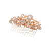 Alloy Flower Pattern Electroplated Hair Comb And Headband Hair Accessories For Women