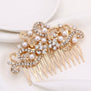 Alloy Flower Pattern Electroplated Hair Comb And Headband Hair Accessories For Women