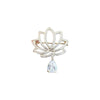 Alloy Flower Pattern Electroplated Women's Antique Lotus Antiexposure Brooch Fashion Elegant Allmatch Pin Fixed Clothes Corsage Accessories