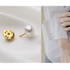 Alloy Flower Pattern Electroplated Women's Fashion Light Luxury Imitation Pearl Bow Brooch Suit Accessories