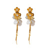 Alloy Flower Pattern Electroplating Exaggerated Women's Earrings