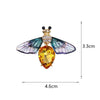 Alloy Flower Patterned Natural Style Ladies' Bee Firefly Brooch With Electroplating Treatment For Suit Accessories