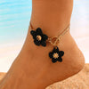Alloy Flower Pendant Necklace And Earrings For Women Electroplated