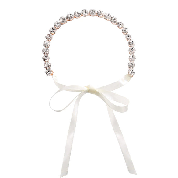 Alloy Flower Plaid Headband For Women Bridal And Daily Accessories