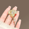 Alloy Flower Rose Brooch Women's Electroplated Luxury Fashion Suit Pin Accessories