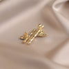 Alloy Flower Shape Electroplated Women's Bamboo Brooch Minimalist Style