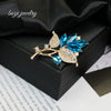 Alloy Flower Shape Rhinestone Brooch Electroplated Unisex