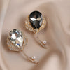 Alloy Flower Shaped Electroplated Women's Tulip Brooch Minimalist Style High End Coat Accessory