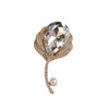 Alloy Flower Shaped Electroplated Women's Tulip Brooch Minimalist Style High End Coat Accessory