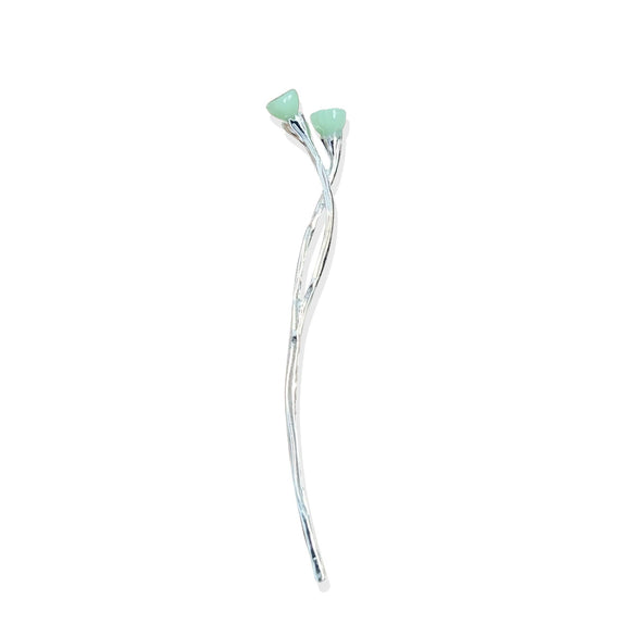 Alloy Flowers Electroplated Styling Hairpin