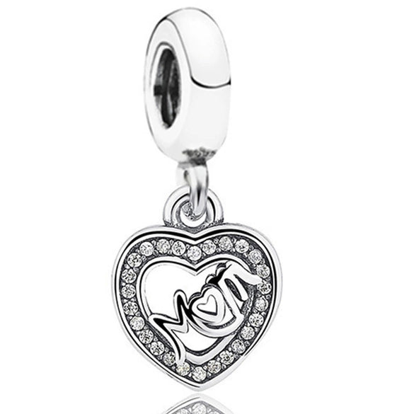 Alloy Fourleaf Clover Hollow Pendant Jewelry Diy Accessories With Totem Pattern And Electroplating Treatment