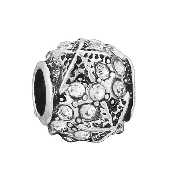 Alloy Fourleaf Clover Hollow Pendant Jewelry Diy Accessories With Totem Pattern And Electroplating Treatment