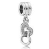 Alloy Fourleaf Clover Hollow Pendant Jewelry Diy Accessories With Totem Pattern And Electroplating Treatment