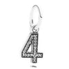 Alloy Fourleaf Clover Hollow Pendant Jewelry Diy Accessories With Totem Pattern And Electroplating Treatment