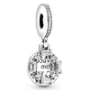 Alloy Fourleaf Clover Hollow Pendant Jewelry Diy Accessories With Totem Pattern And Electroplating Treatment