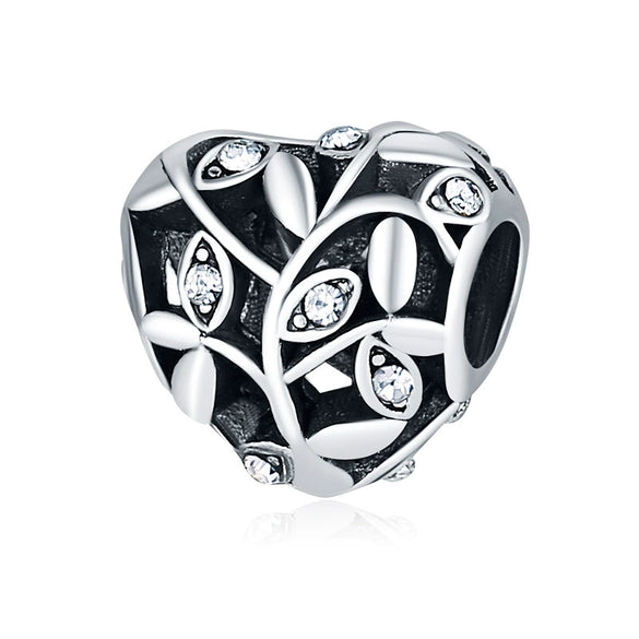 Alloy Fourleaf Clover Hollow Pendant Jewelry Diy Accessories With Totem Pattern And Electroplating Treatment