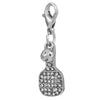 Alloy Fourleaf Clover Hollow Pendant Jewelry Diy Accessories With Totem Pattern And Electroplating Treatment