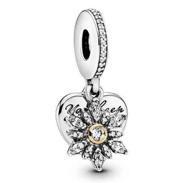 Alloy Fourleaf Clover Hollow Pendant Jewelry Diy Accessories With Totem Pattern And Electroplating Treatment