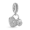 Alloy Fourleaf Clover Hollow Pendant Jewelry Diy Accessories With Totem Pattern And Electroplating Treatment