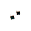 Alloy Fourleaf Clover Light Luxury Style Electroplated Women's Earrings