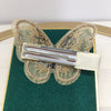 Alloy Freshwater Pearl Hairpin Duckbill Clip With Embroidery Butterfly Design For Women