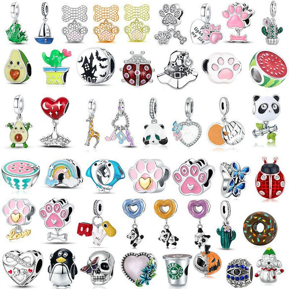 Alloy Fruit Beaded Cartoon Style Bracelet Necklace Accessories With Totem Pattern And Electroplating Process