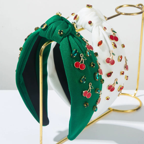 Alloy Fruit Diamond Set Hair Band Women's Accessories