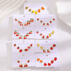Alloy Fruit Earrings Cute Cartoon Cherry Watermelon Strawberry Electroplated For Women