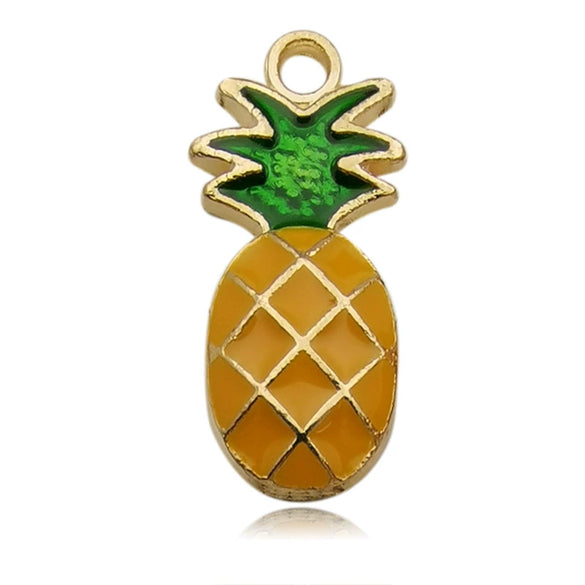 Alloy Fruit Food Style Dripping Oil Small Pendant Diy Jewelry Accessories