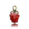 Alloy Fruit Food Style Dripping Oil Small Pendant Diy Jewelry Accessories