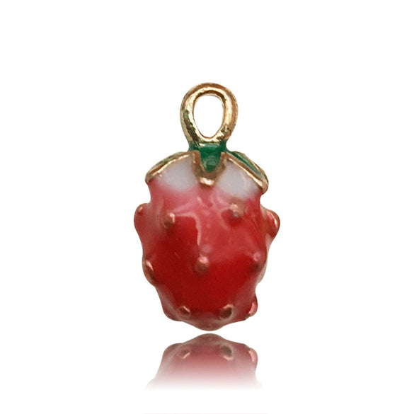 Alloy Fruit Food Style Dripping Oil Small Pendant Diy Jewelry Accessories