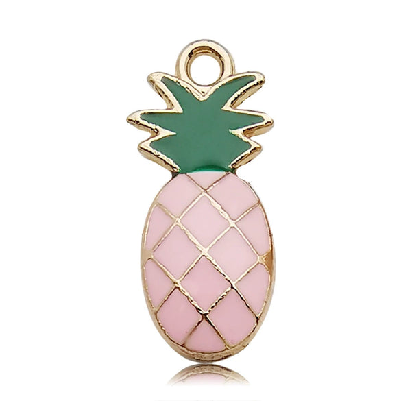 Alloy Fruit Food Style Dripping Oil Small Pendant Diy Jewelry Accessories