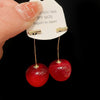 Alloy Fruit Geometric Diamond Encrusted Women's Earrings