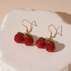 Alloy Fruit Pattern Diamond Earrings For Women