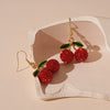 Alloy Fruit Pattern Diamond Earrings For Women