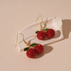 Alloy Fruit Pattern Diamond Earrings For Women