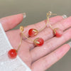 Alloy Fruit Pattern Electroplating Women's Fashion Cherry Earrings