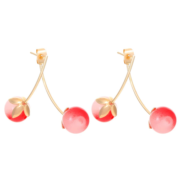Alloy Fruit Pattern Electroplating Women's Fashion Cherry Earrings