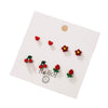 Alloy Fruit Shape Dripping Oil Design Women's Earrings Set