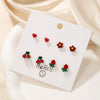 Alloy Fruit Shape Dripping Oil Design Women's Earrings Set