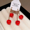Alloy Fruit Shaped Diamond Set Women's Earrings