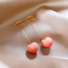 Alloy Fruit Shaped Diamond Set Women's Earrings