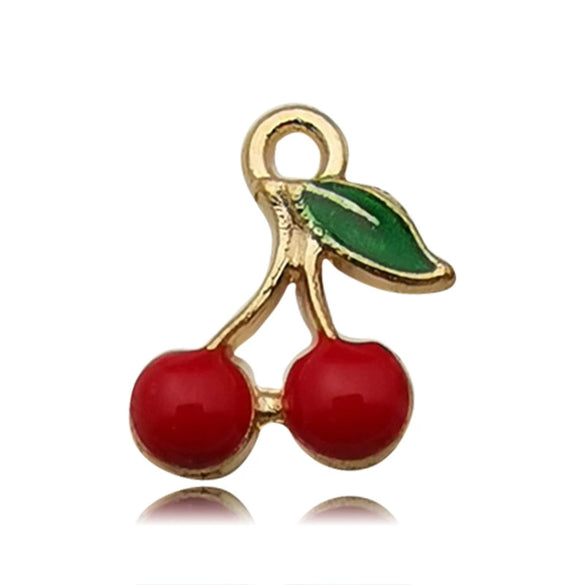 Alloy Fruit Style Dripping Oil Pendant Jewelry Accessories