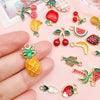 Alloy Fruit Style Dripping Oil Pendant Jewelry Accessories